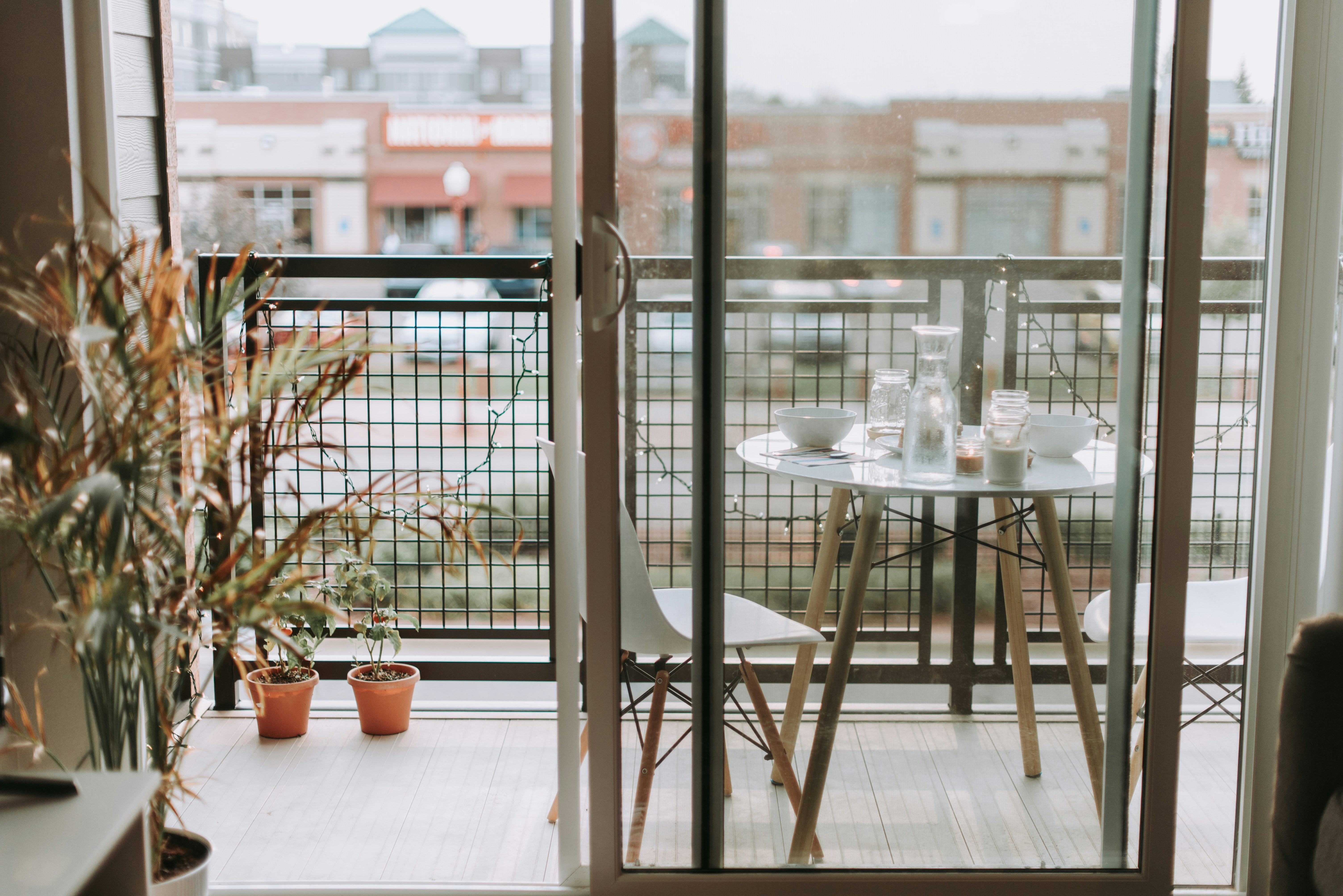 Balcony with Chairs and Table